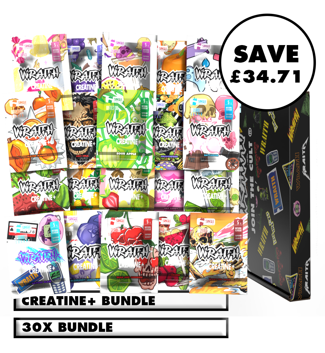 30 x Creatine+ Booster Packs Mix